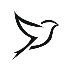 flying little bird portrait