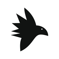 flying little bird portrait