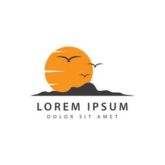 Seagul bird illustration