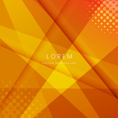 Abstract modern orange geometric background diagonal overlapping with space for your text.