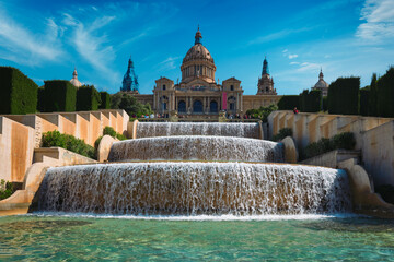 Naklejka premium Magic Fountain of Montjuic. Barcelona, Spain