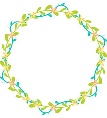 Floral Frame. Floral elements for design monograms, invitations, frames, menus and labels.