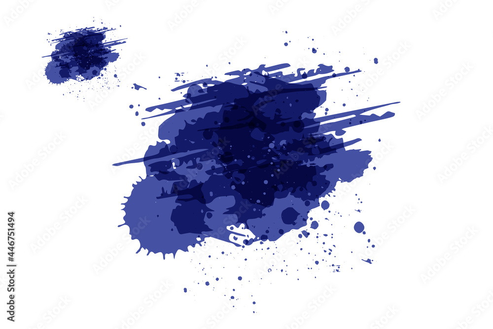 Poster ink splashes abstract background and space for text