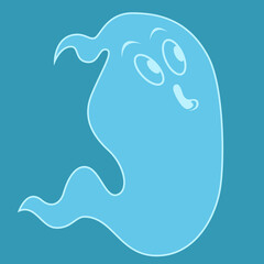 Amusing ghost for Halloween