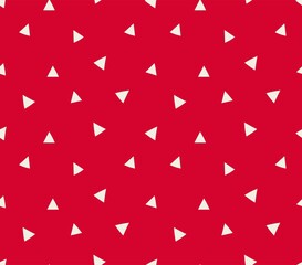 triangle seamless vector pattern design print red and white