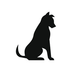 flat logos with pet shop Vector Logo 