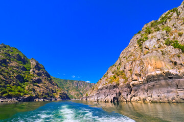 Fototapeta na wymiar Sil River Canyon, Ribera Sacra, Orense, Galicia, Spain, Europe