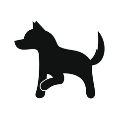 flat logos with pet shop Vector Logo 