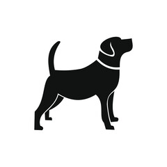 flat logos with pet shop Vector Logo 