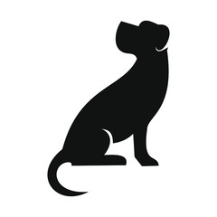 flat logos with pet shop Vector Logo 