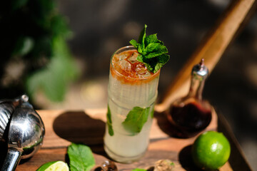 Mojito mint summer mohito fresh rum cocktail lemonade
