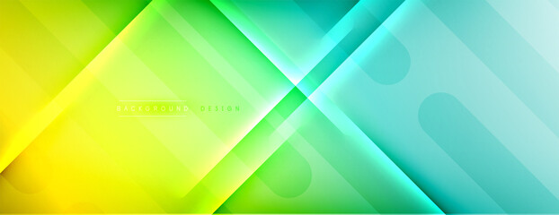 Obraz premium Abstract background - lines composition created with lights and shadows. Technology or business digital template. Trendy simple fluid color gradient abstract background with dynamic