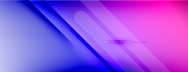 Abstract background - lines composition created with lights and shadows. Technology or business digital template. Trendy simple fluid color gradient abstract background with dynamic