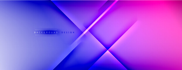 Abstract background - lines composition created with lights and shadows. Technology or business digital template. Trendy simple fluid color gradient abstract background with dynamic