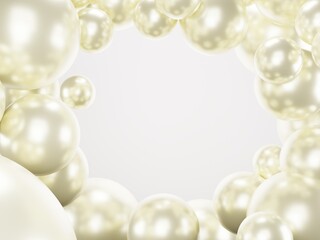 Golden ball. Blue background. 3d abstract background. 3d rendering.