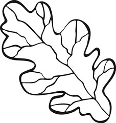Leaf plant tree line drawing illustration symbol