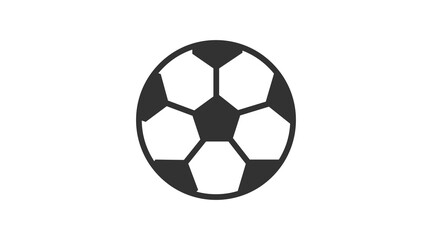Fototapeta premium Soccer or Football Ball. Vector isolated black and white editable illustration
