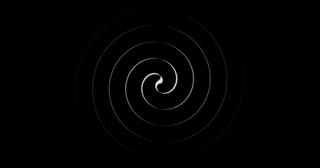 Spinning circle. Circle animation effect background. 3d rendering.
