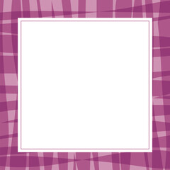 落ち着いた雰囲気の正方形のフレーム　パープル