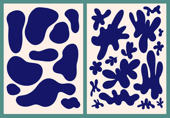 Fototapeta premium Backdrop set paint line illustration. Design brush vector elements.