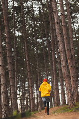 Fototapeta premium Man going for morning run in the park
