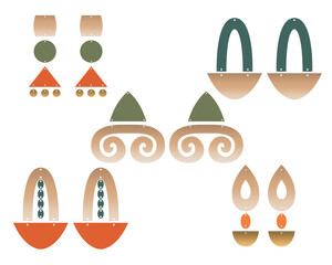 Earrings SVG. African Earrings SVG. Dangle Earrings SVG. Leather Earrings. Earring Template. Silhouette Cut Files. Cricut Cut Files