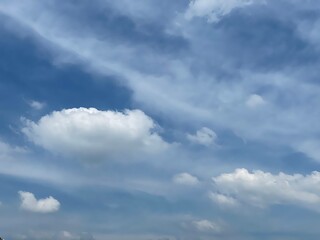 blue sky with clouds