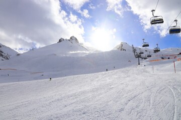 Fototapeta na wymiar Austria ski resort Hintertux