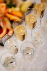 welcome buffet with alcohol