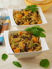 Couscous with vegetables.
