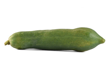 long papaya isolated on a white background,vegetable food