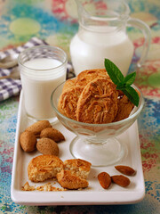 Almond cookies.