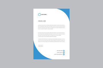 A4 Letterhead Template Vector Design