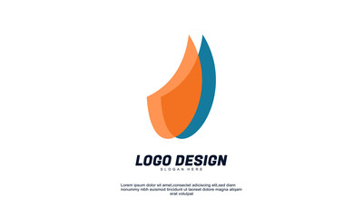 awesome illustrator creative company business idea brandtity logo design multicolor transparent template design
