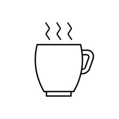 Coffee icon vector set. Tea illustration sign collection. hot drinks symbol or logo.
