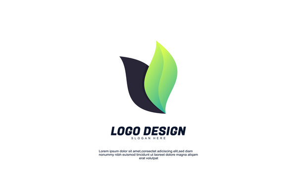 stock illustrator abstract creative company inspiration logo design examples colorful with flat design