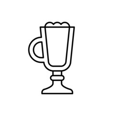 Coffee icon vector set. Tea illustration sign collection. hot drinks symbol or logo.
