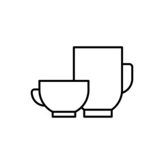 Coffee icon vector set. Tea illustration sign collection. hot drinks symbol or logo.

