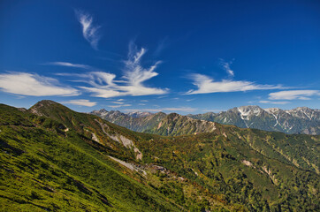 Mt.Kashimayari trekking in early autumn, 初秋の鹿島槍ヶ岳登山