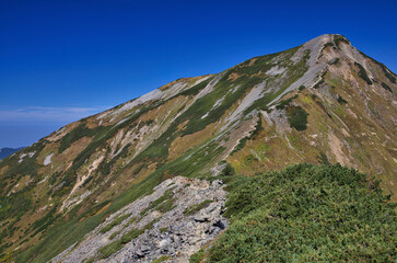 Mt.Kashimayari trekking in early autumn, 初秋の鹿島槍ヶ岳登山