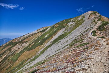 Mt.Kashimayari trekking in early autumn, 初秋の鹿島槍ヶ岳登山