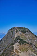 Mt.Kashimayari trekking in early autumn, 初秋の鹿島槍ヶ岳登山