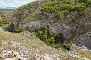 Fototapeta na wymiar Nisevac natural gorge in Serbia