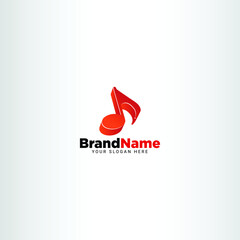 Obraz premium Creative Music Vector Logo Design