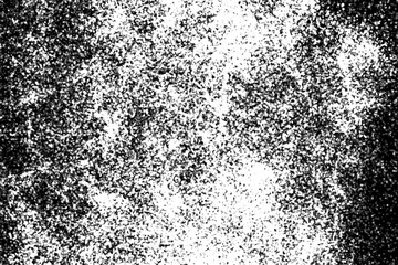 Grunge Black And White Urban. Dark Messy Dust Overlay Distress Background. Easy To Create Abstract Dotted, Scratched, Vintage Effect With Noise And Grain.