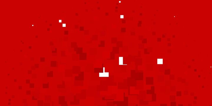 Light Red vector template in rectangles.