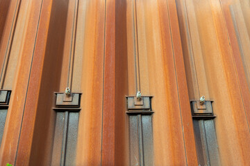 corroded metal sheet corrosion textured background orange color, rust