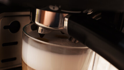 Fototapeta na wymiar coffee maker for making natural drink
