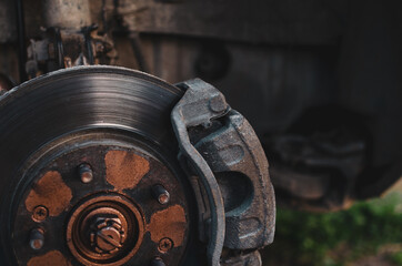 repair car part brakes in home garage