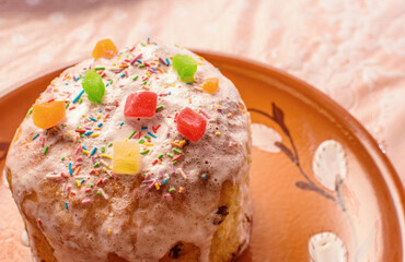 Easter cake, pastries for a big religious holiday